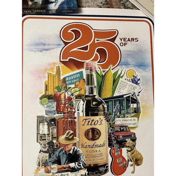 25th Anniversary Tito's Poster By Paul Mann Limited Edition Brand New! - Picture 4 of 6